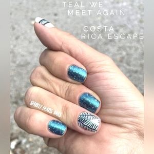 Costa Rica Escape + Teal We Meet Again Color Street Nail Polish Strips Manicure